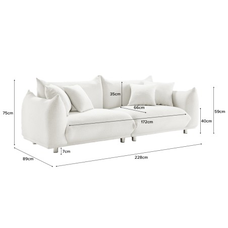 LOUISA 3 Seater Sofa