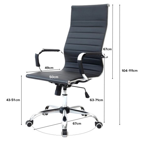 Manager Office Chair in Leather