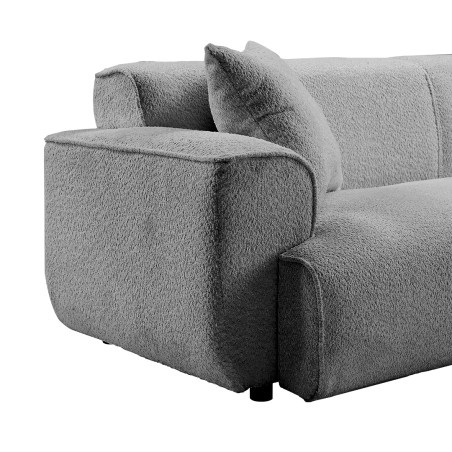 ELOUAN 3 Seater Sofa, Bouclé Fabric