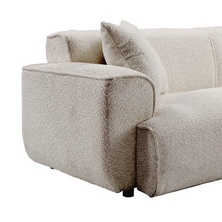 ELOUAN 3 Seater Sofa, Bouclé Fabric