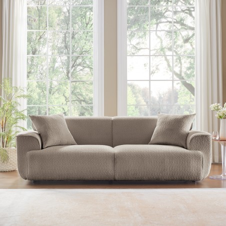 ELOUAN 3 Seater Sofa, Bouclé Fabric