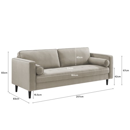 EMILIA 3 Seater Sofa