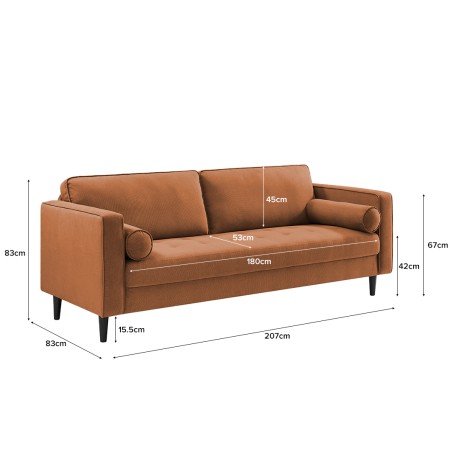 EMILIA 3 Seater Sofa