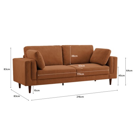 NERA 3 Seater Sofa