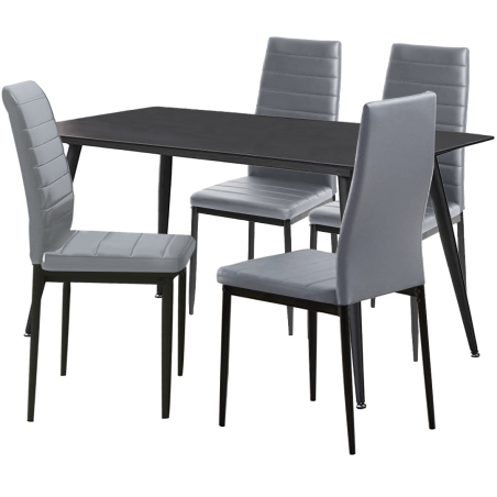 EMERSON/QUINN Dining Table and 4 Chairs