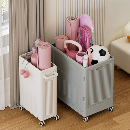 RUARC Flip Top Laundry Basket with Wheels