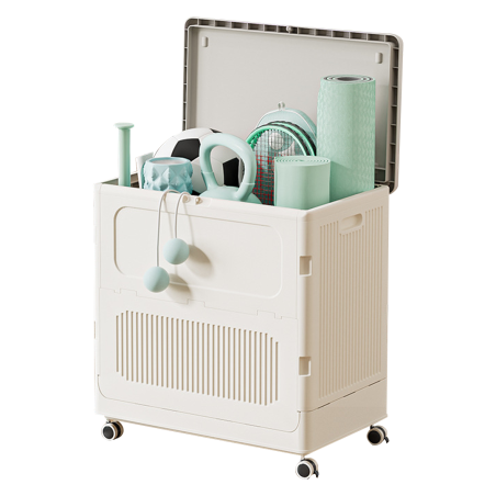 RUARC Flip Top Laundry Basket with Wheels