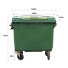 ONES TRIPP Plastic Garbage Bin with 4 wheels