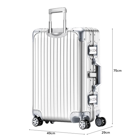 MAZON Full Aluminium Magnesium Luggage with TSA Lock