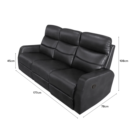 Stanford 3 Seater Recliner Sofa