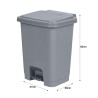 ONES Masson Foot Pedal Waste Bin - JIJI.SG