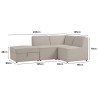 TRAVIS 3 Seater Extended Modular Sofa with Storage Ottoman - JIJI.SG
