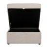 TRAVIS 3 Seater Extended Modular Sofa with Storage Ottoman - JIJI.SG