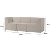 TRAVIS 3 Seater Modular Sofa - JIJI.SG