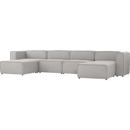 ALURA 4 Seater Modular Sofa with Ottoman