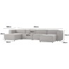 ALURA 4 Seater Modular Sofa with Ottoman - JIJI.SG