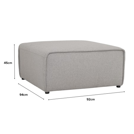 ALURA 4 Seater Modular Sofa with Ottoman