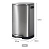 CHARAN Stainless Steel Trash Bin - JIJI.SG