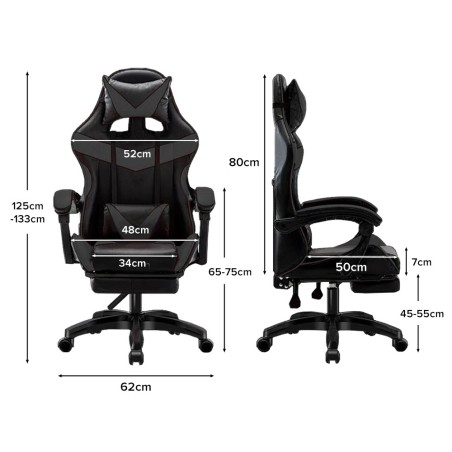 PEGASI Gaming Chair with Leg Rest