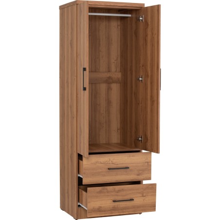 DUBLIN Wardrobe with 2 Doors and Drawers