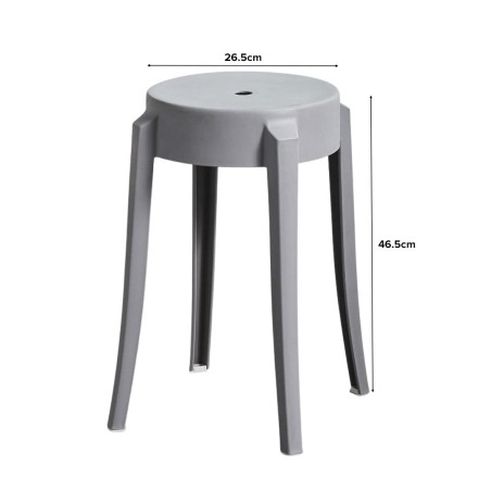 WAYNER Stool, Stackable