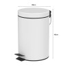 HLWB-02 Pedal Waste Bin - JIJI.SG