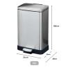 CHARAN Stainless Steel Trash Bin - JIJI.SG