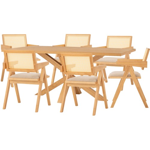 KIERI Dining Table and 6...