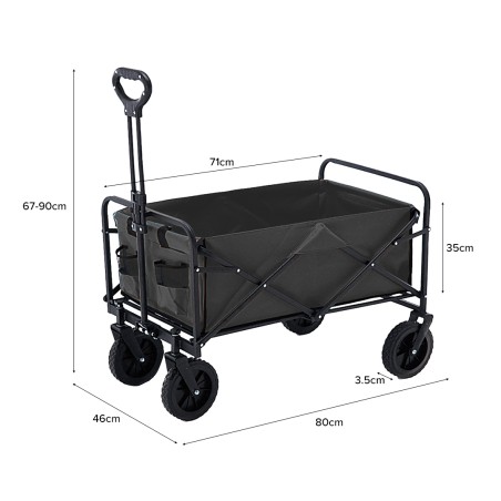 STEFAN Foldable Outdoor Trolley Cart