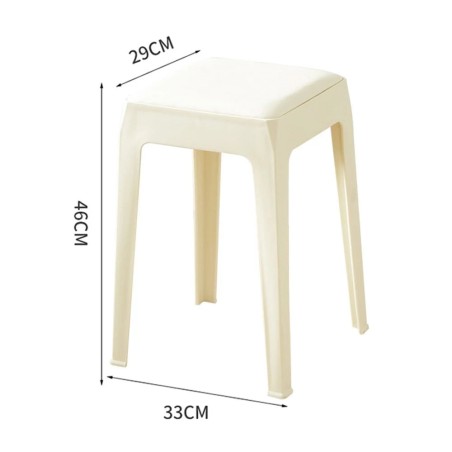 (AS-IS) DANTE Cushioned Stool, Stackable