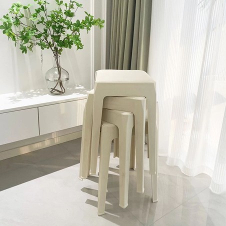 (AS-IS) DANTE Cushioned Stool, Stackable