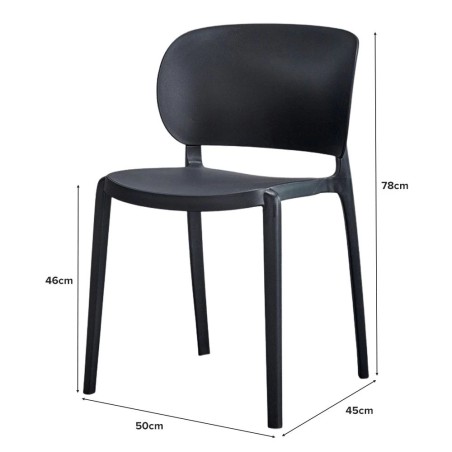 (AS-IS) ZURIE Chair, Stackable