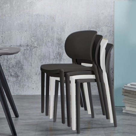 (AS-IS) ZURIE Chair, Stackable