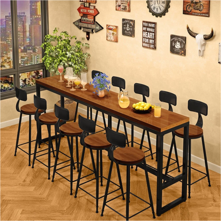 (AS-IS) RT-04A Bar Stool with Backrest