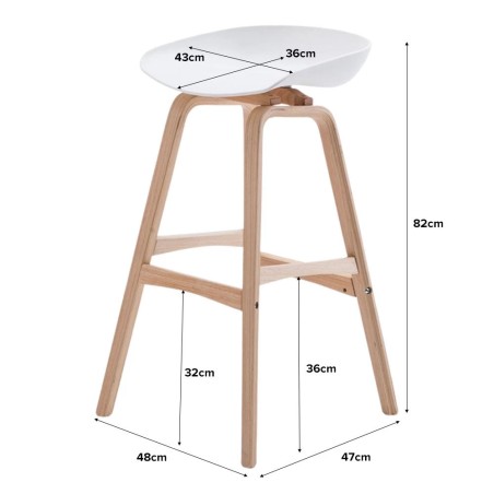 (AS-IS) BOWLER Bar Stool