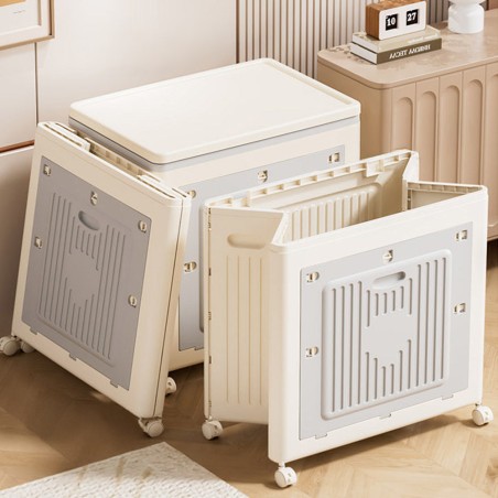 BORR Flip Top Laundry Basket with Wheels