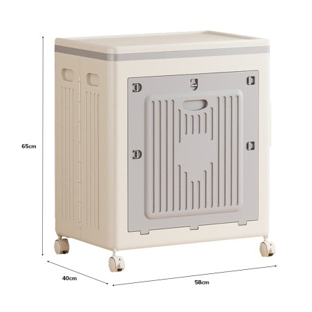 BORR Flip Top Laundry Basket with Wheels