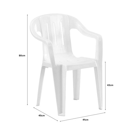 SAM Plastic Chair with Armrest