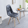 EAMES Cushioned Replica Chair, Leather