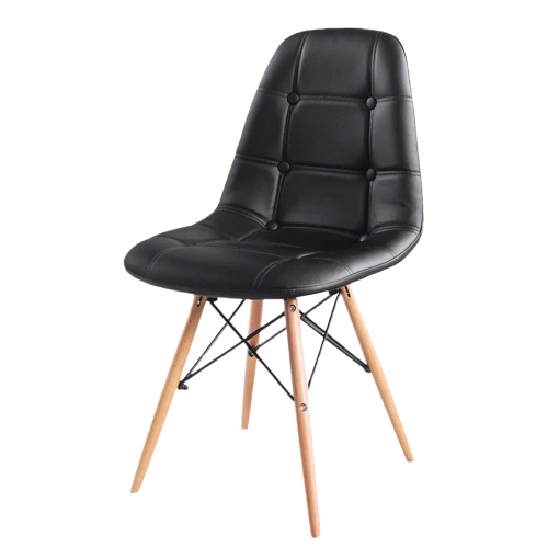 EAMES Leather Cushioned Chair