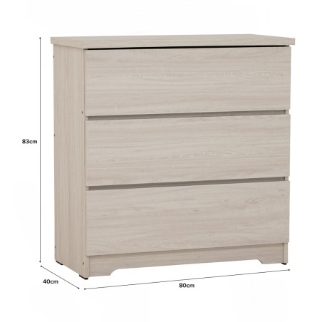 DUBLIN Chest of 3 Drawers