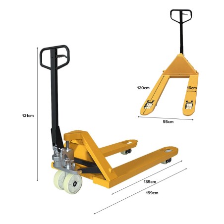 ONES MOORISH Hydraulic Hand Pallet Jack