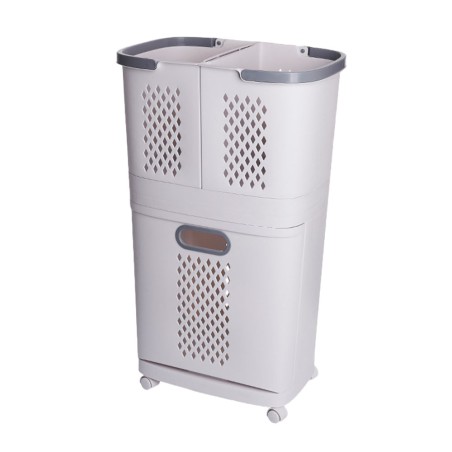 VINZ Laundry Storage Basket on Castors