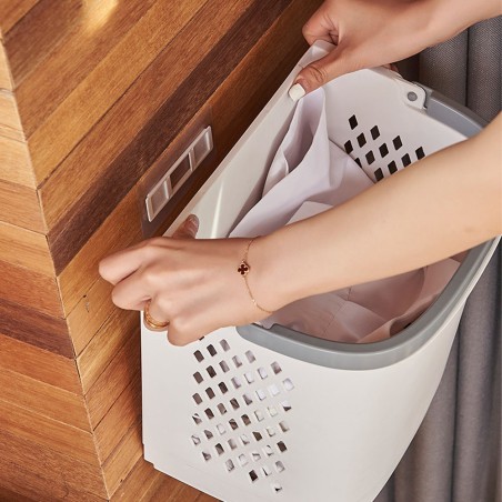 VINZ Laundry Storage Basket on Castors