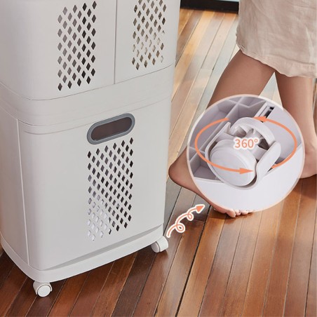 VINZ Laundry Storage Basket on Castors