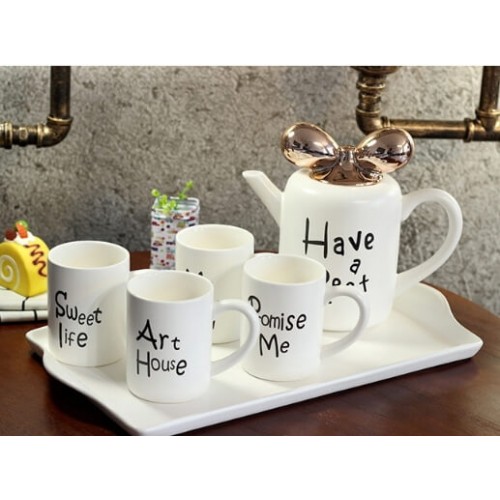 Modern Coffee Mug 5PCS Dishware Set