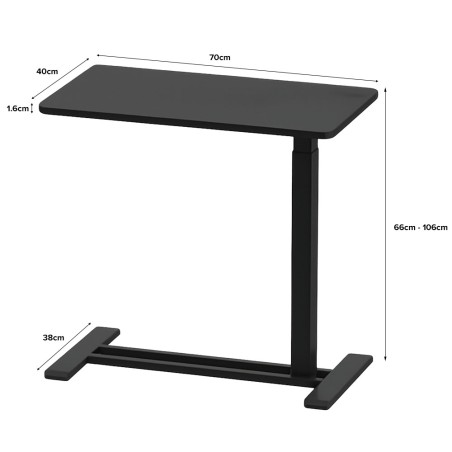 FLEXISPOT Height Adjustable Side Table Overbed Table