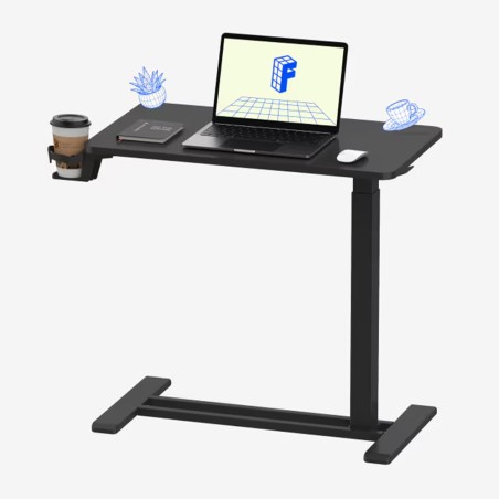 FLEXISPOT Height Adjustable Side Table Overbed Table