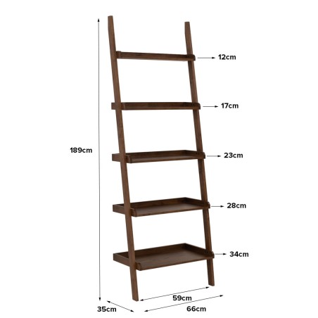 MILTOS Leaning Bookcase
