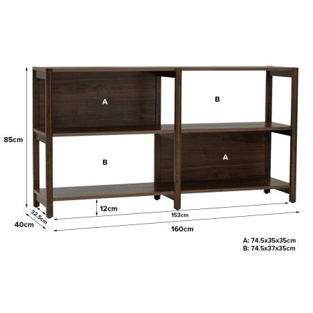HOLSTEN Bookcase Cabinet